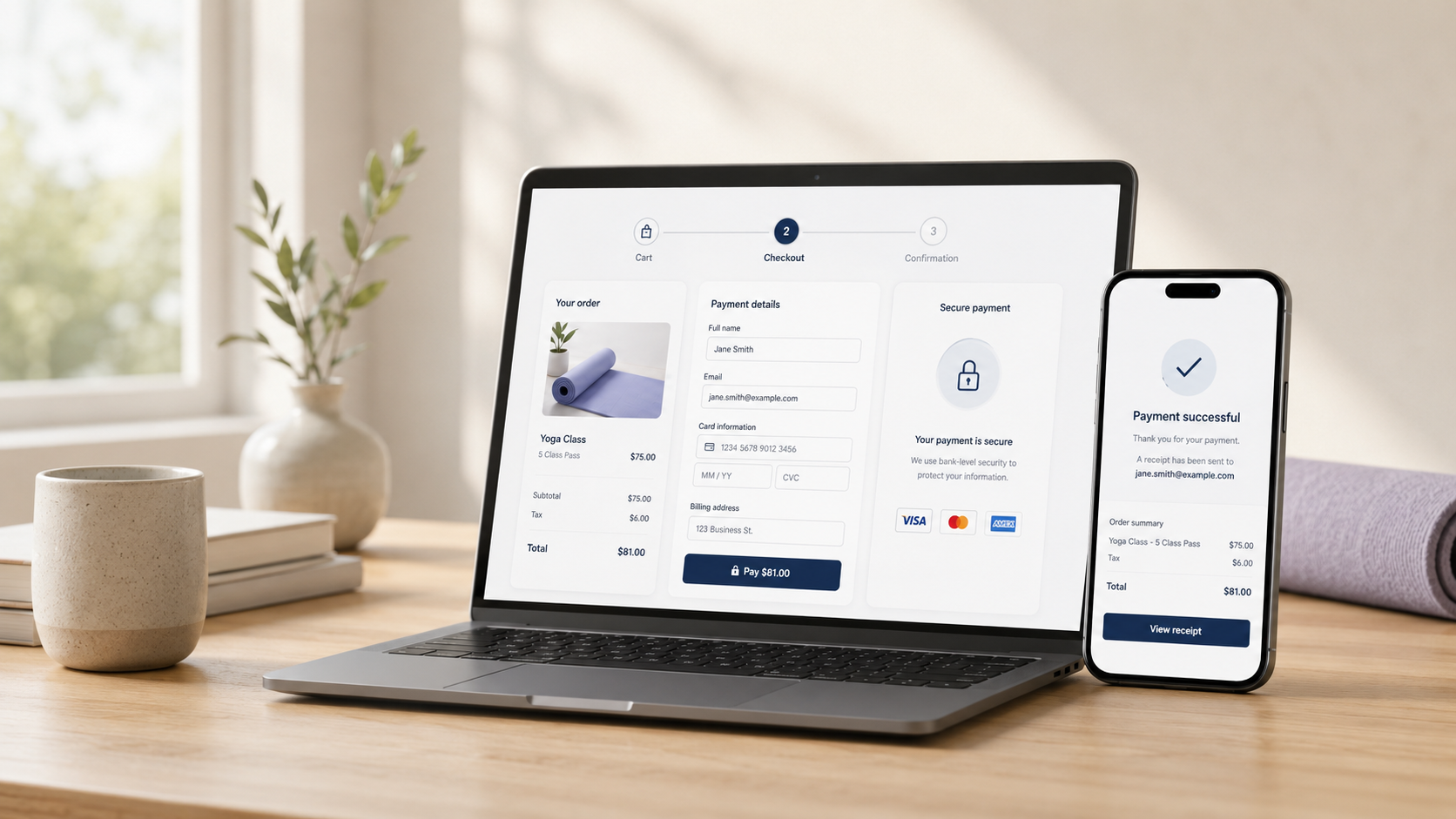 Payment demo showcase